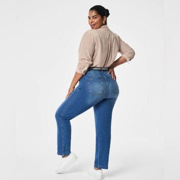 Spanx Straight Leg Pull On Jeans Size 1X - Picture 2 of 12